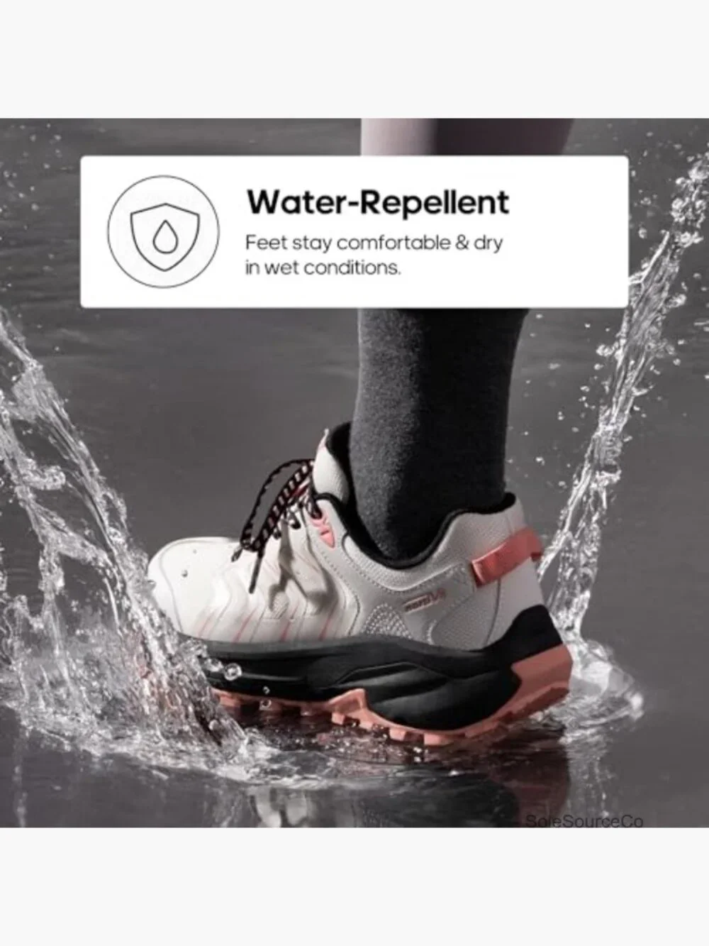 Lightweight Hiking Shoes with Arch Support for Women - Water Repellent Trail